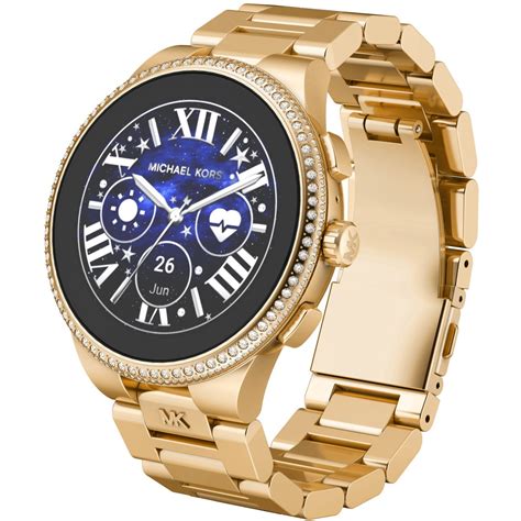 michael kors zwart horloge|michael kors horloge dames smartwatch.